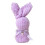 Serviette tricotée en forme de lapin violette (1 pièce) 1