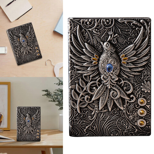 A5 preget vintage skinnjournal 100 ark
