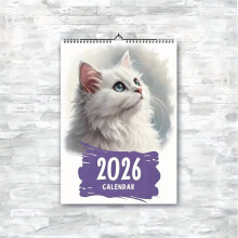 Calendario da parete 2026 gennaio-dicembre 14,8 x 11,6 pollici (formato giuliano)