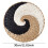 Comefolife gewebter runder Wandkorb Boho-Seegras 1 Stück 4