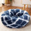 Donut Tufted Dog Bed Small Size 6