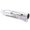 Tubo de Escape Curto de Motocicleta de 12 Polegadas para  para  para  para  Touring Chopper Cafe Racer Prata 1