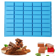 Moule à chocolat en silicone rectangulaire étroit, 40 cavités, 12 x 9 x 1