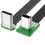 Silikonowy kabel USB-C do USB 480 Mb/s kątowy 1 m 1
