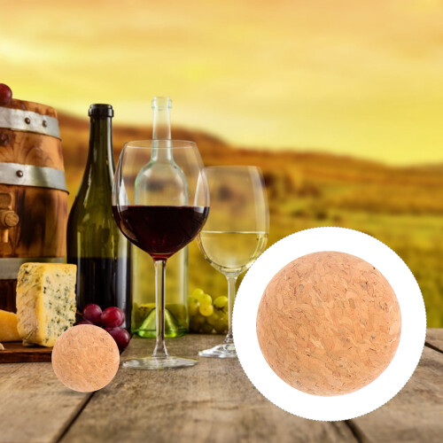 Bouchons de vin jaunes en forme de boule (4 pièces) 1