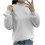 Dame sweatshirt med rund hals, efterår, afslappet, løs pasform, lang 5