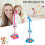 Standing Microphone with 5-Color Lights for Kids Karaoke, 2