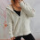 Strickpullover mit Kapuze und Reißverschluss für Damen 6