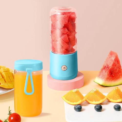 Portable dual-cup juicer blender 2-cup
