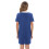 Women's V-neck button-front sleepshirt for nursing, short 4