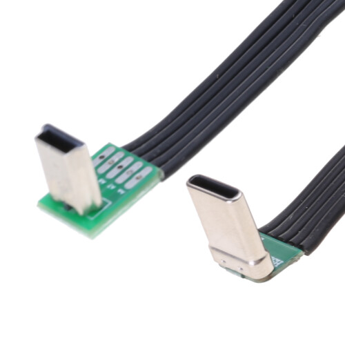 Silikon USB-C til USB-kabel 480 Mbps vinklet 1 m