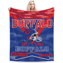 Football City Flannel Throw Blanket 50x60 in
