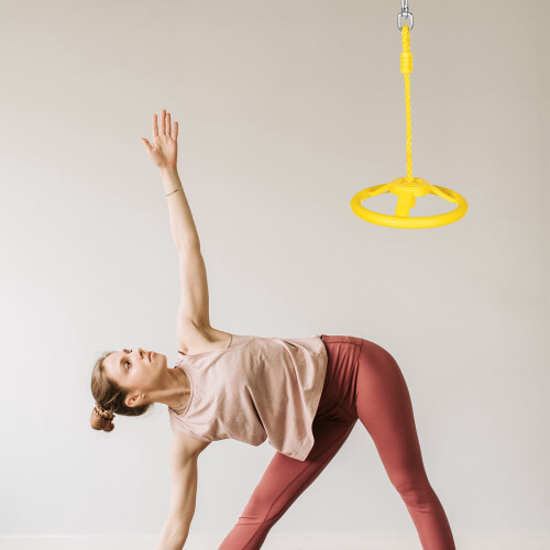 Balançoire Ninja jaune pour enfants 2