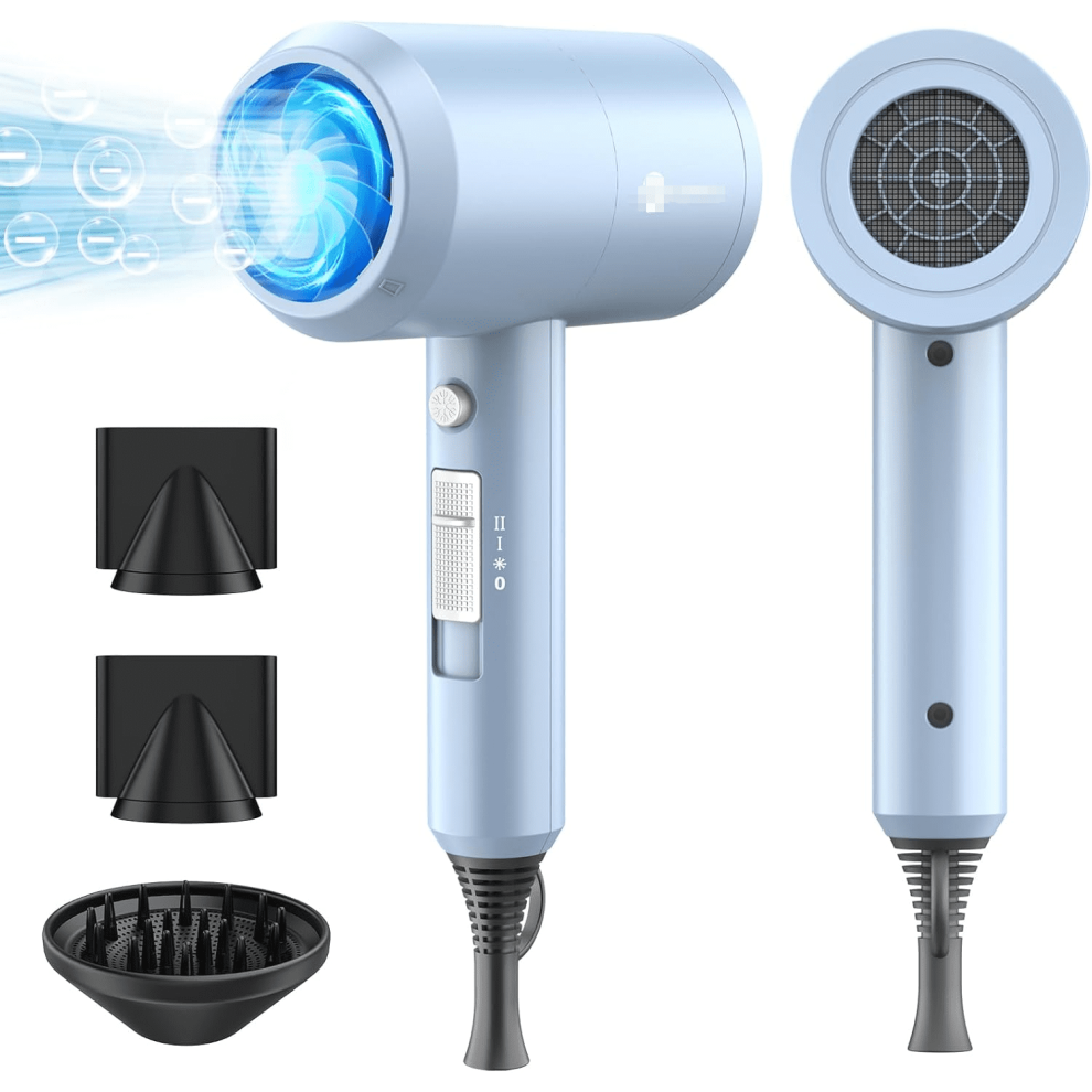 Ionic Hair Dryer 1800W Professional Matte Blue