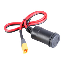 Cabo de carregamento de bateria XT60 para adaptador de carro