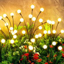 Napelemes kültéri lámpák vízálló, 4 darabos készlet, 32 LED