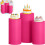 Conjunto de 3 capas cilíndricas em spandex rosa choque 1