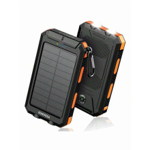 Solcelledrevet strømbank 10000 36800 40000mAh QC3.0 Dobbel USB