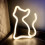 Neon LED-seinäkyltti Vaaleanpunainen12V Stable Glow 3