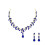 Set di collana e orecchini da donna con strass1 set 4