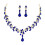 Set di collana e orecchini da donna con strass1 set 5