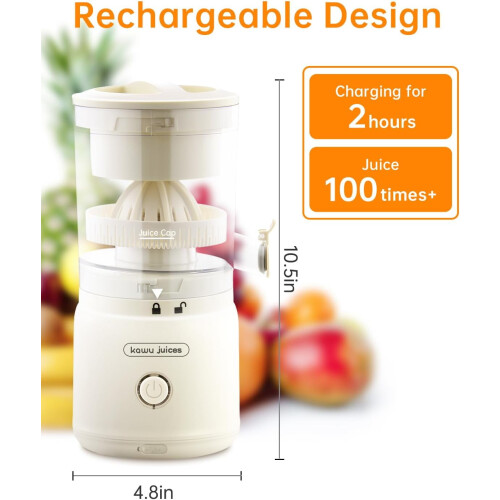 Presse-agrumes électrique portable pour citrons et pamplemousses