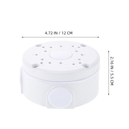 Boîte de jonction de câbles étanche blanche pour caméras extérieures 1