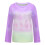 Top da donna a maniche lunghe con scollo rotondo e stampa floreale. 4