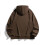 Moletom masculino casual liso com capuz e modelagem ampla. 4