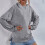 Women's polyester long sleeve V-neck blouse 7