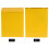 Modern Iron Outdoor Mailbox Yellow 1 Pack 3