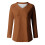 Damen-Langarmshirt mit V-Ausschnitt, einfarbig, A1Series XL 4