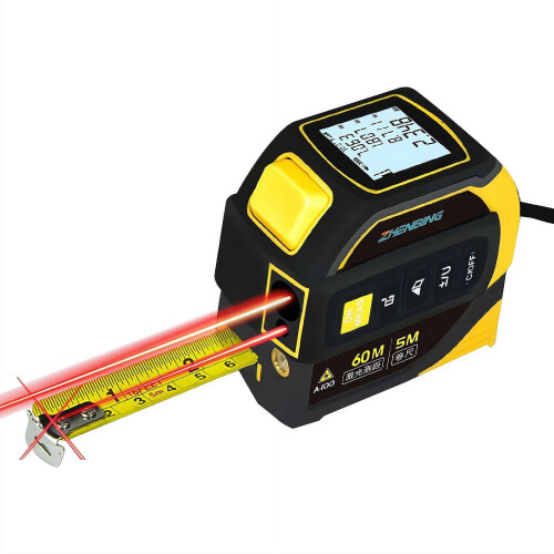 Ruletă laser cu afișaj LCD 59 m
