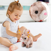 Bunby, ein realistisches, hüpfendes Hasen-Plüschtier mit Geräuschen und