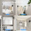 Étendoir à linge rétractable en acier inoxydable 4,6 m 6