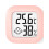 Mini digitalt termometer hygrometer lyserødt LCD-display 1