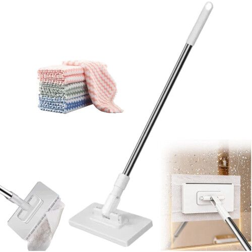 Mini Zero-Touch stofmop nat/droog met 40-inch steel.