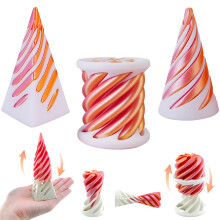 Jucării Impossible Cones Fidget, piramidă spirală, pachet de 3