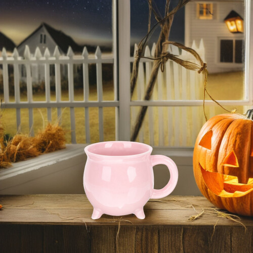 Mug à café en céramique rose (1 pièce) 1