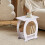 Small side table white 2-tier for living room bedroom 1