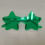 Óculos de sol sem aro em formato de estrela, verde transparente. 1