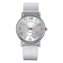 Women's Mesh and Leather Watch Band 22mm