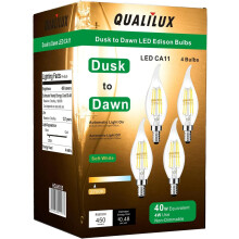 Ampoules candélabres CA11, culot E12, 4 W, blanc chaud 2700 K, 450 lumens