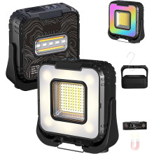 Oplaadbare LED-werklamp met magnetische voet, 7 standen, 360 draaibaar