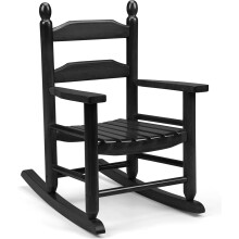 Children's Wooden Porch Rocker Black 3-7 Years