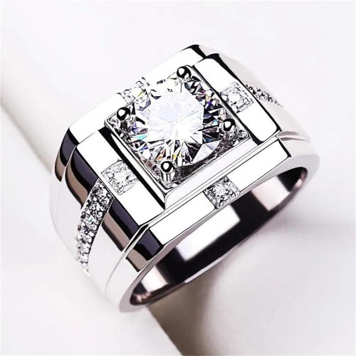 Herre diamantring modesmykker1 stk.