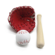 Nyföddfotorekvisita med basebollträhandskar, set, 3 delar