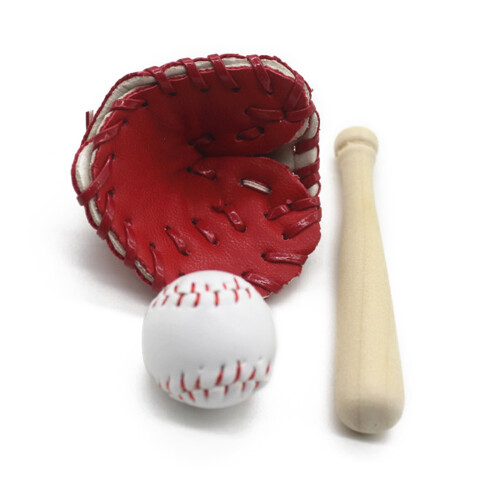 Nyföddfotorekvisita med basebollträhandskar, set, 3 delar
