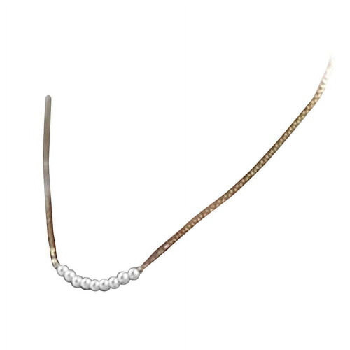 Dames choker ketting met parelhanger 1