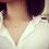 Dames choker ketting met parelhanger 3